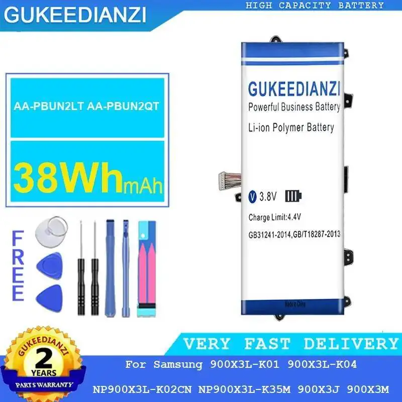 Para Samsung 900X3L-K01 900X3L-K04 NP900X3L-K02CN NP900X3L-K35M 900X3J 900X3M 38Wh batería del ordenador portátil AA-PBUN2LT AA-PBUN2QT duradera