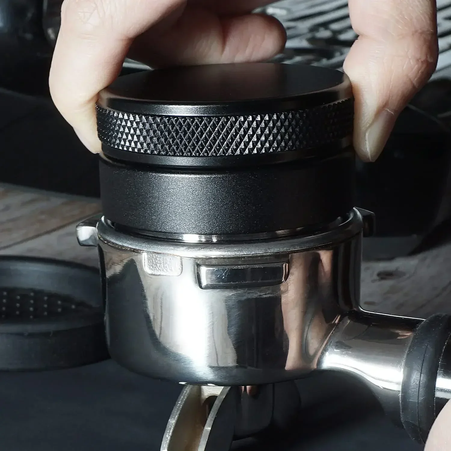 Herramienta de distribución de café de cocina, herramienta niveladora de café expreso para portafiltro, accesorios Barista Espresso, profundidad ajustable - imagen 5