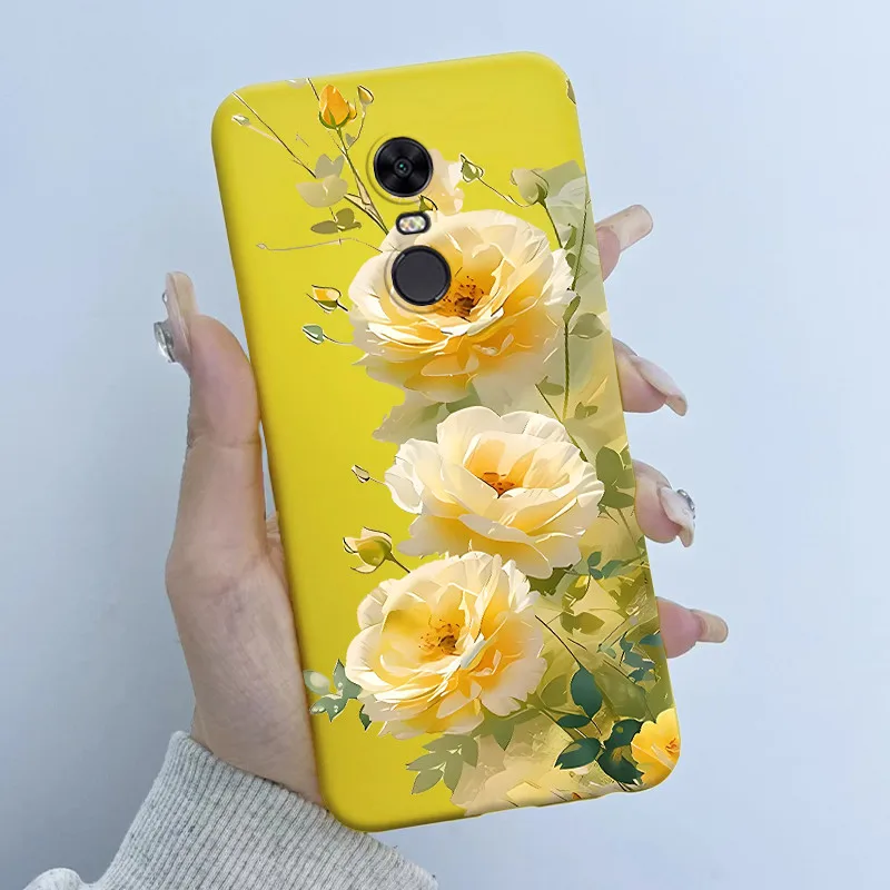Para Redmi 5 5 Plus funda de teléfono hermosa mariposa flor diseño de niña suave silicona TPU carcasa trasera para Redmi5 5Plus cubre Etui - imagen 3