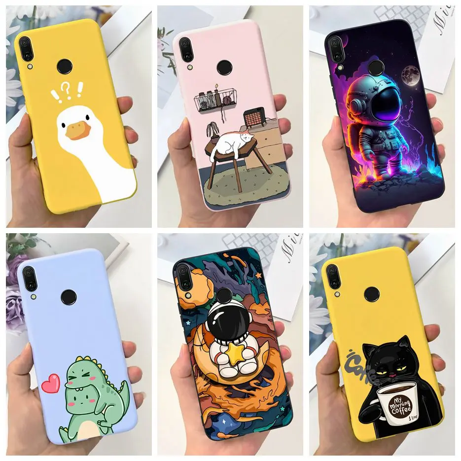 Para Huawei Y9 2019 funda Huawei Y9s elegante cubierta pintada de caramelo fundas de teléfono de TPU suave para Huawei Y9 Prime 2019 Y 9 Y9s 2019 parachoques