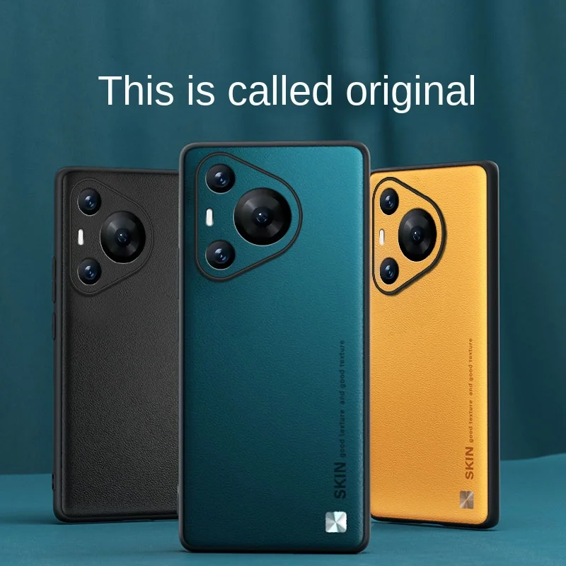 Funda de piel vegana suave para Huawei P70 Pro, funda protectora trasera para Huawei P70 p70Pro, funda completa para teléfono - imagen 5