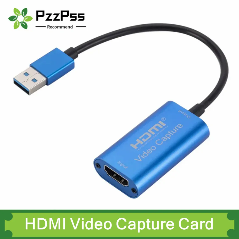 Tarjeta de captura de vídeo USB 3,0 HD 1080P compatible con HDMI a TYPE-C Micro USB Grabber de vídeo para cámara cámara de transmisión en vivo
