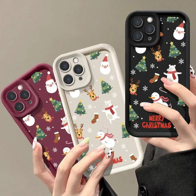 Funda de silicona con diseño de árbol de Navidad y ciervo y alce para Google Pixel 9 8 7 Pro 5G Pixel 7A 8A 9 Pro XL, funda suave a prueba de golpes con dibujos animados - imagen 5