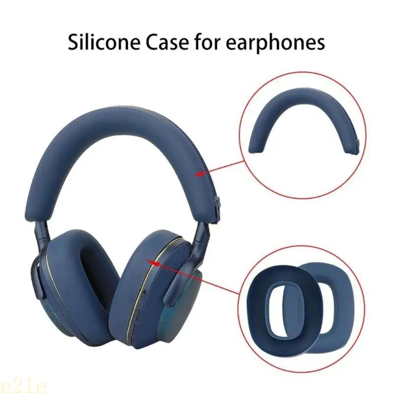 Case siliconas E21E para Bowers PX8/PX7 Auricador auriculares Protector Antiscratch Siliconas Cubierta protectora - imagen 2