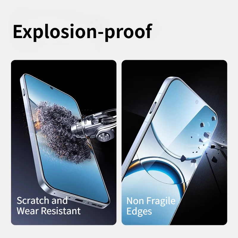 Protector de pantalla SmartDevil para OPPO Find X8 HD, película de vidrio templado con un solo clic, herramienta de fácil instalación, antihuellas - imagen 3