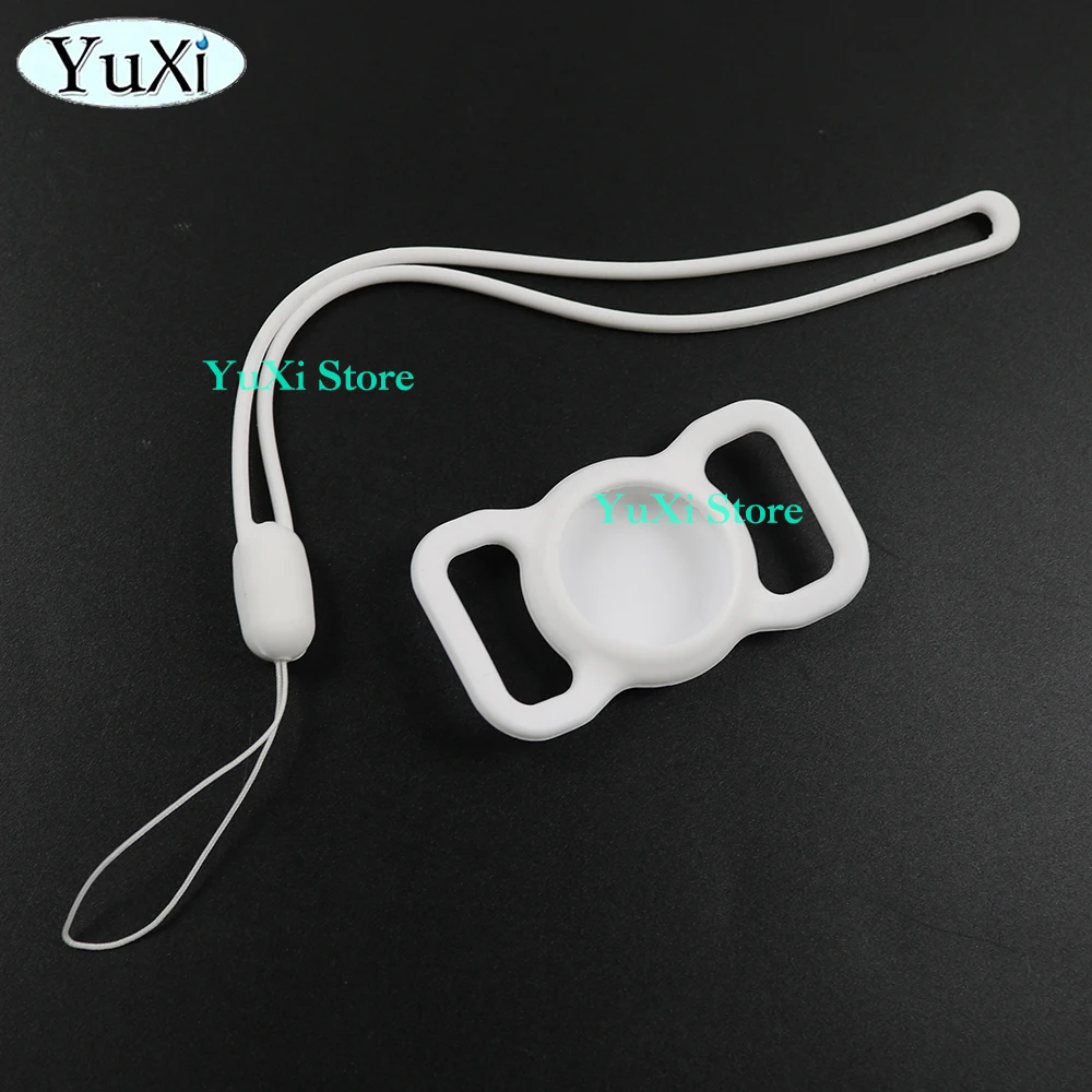 Funda de silicona con soporte para rastreador de llaves y Collar antipérdida para perros y gatos, funda protectora suave con cordón de mano para teléfono, 1 ud. - imagen 3