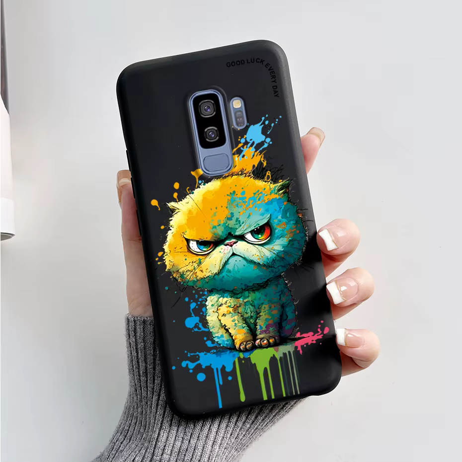 Funda trasera de silicona para Samsung Galaxy S9 Plus, bonita Funda protectora de conejo y Panda, Funda suave para teléfono SamsungS9 S9Plus - imagen 5