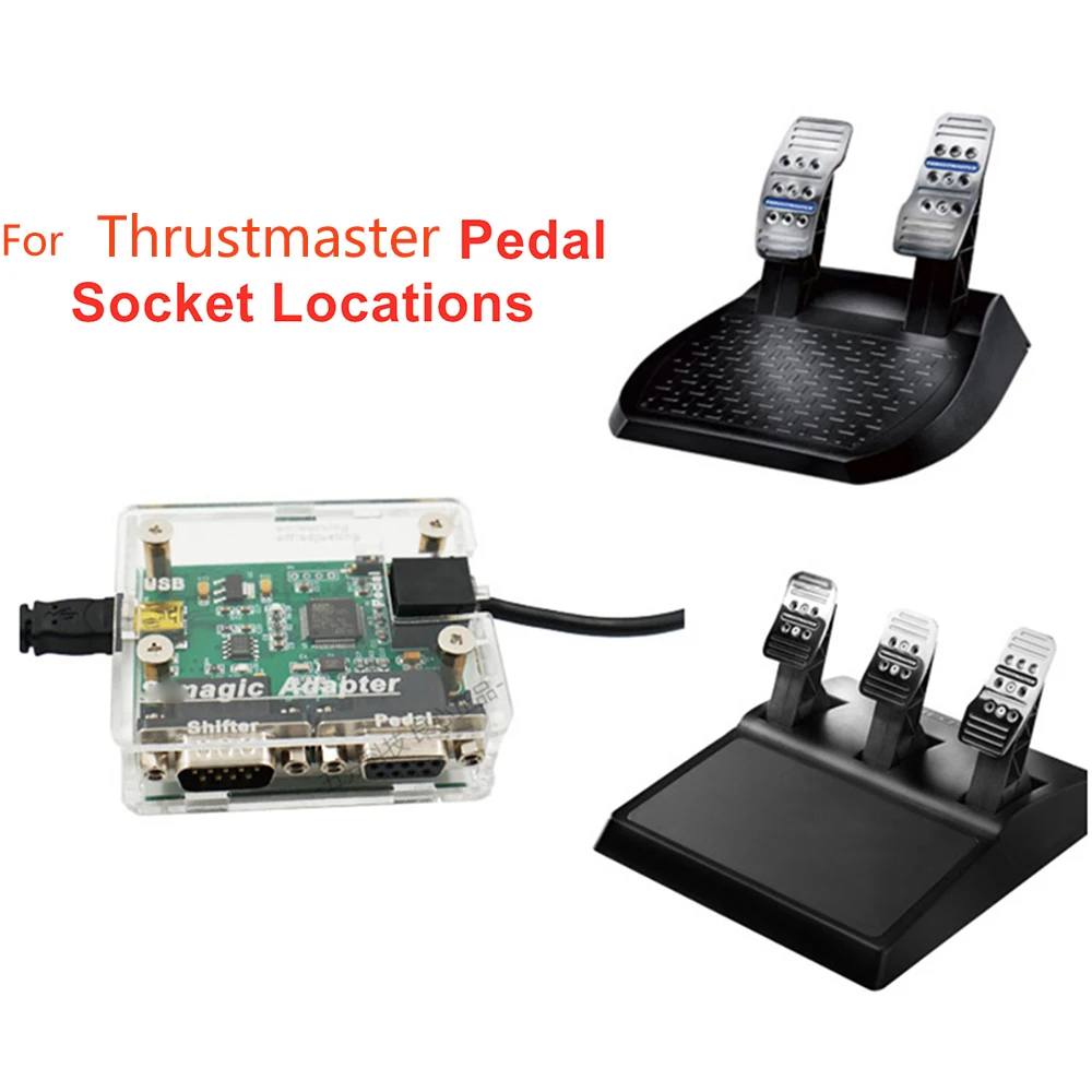 Adaptador convertidor USB para Logitech G27/G29, Pedal de cambio de marchas, MOD er para Thrustmaster T150, T300RS, T3PA PRO Pedal - imagen 2