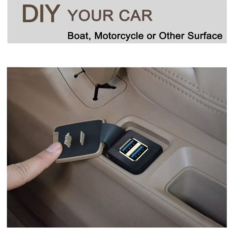 Cable de montaje empotrado de puertos USB 3,0 duales de 3,3 pies, Cable de extensión de montaje en tablero de Panel USB 3,0 macho a hembra de 2 puertos para barco de coche - imagen 4