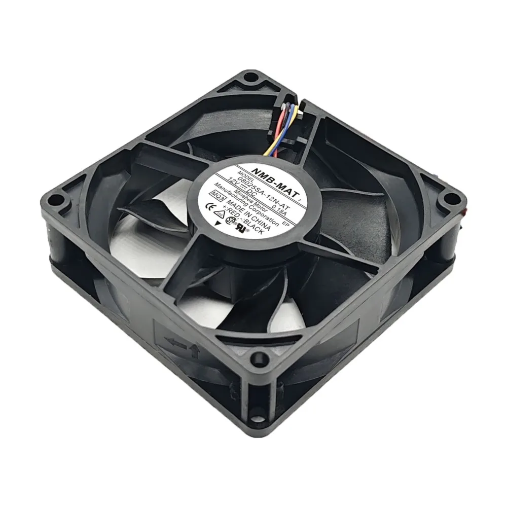 para NMB 08025SA-12N-AT: Ventilador silencioso de 80 x 80 x 25 mm de 12 V CC (0,18 A, 3100 RPM, 41 CFM+) de bajo ruido - imagen 4
