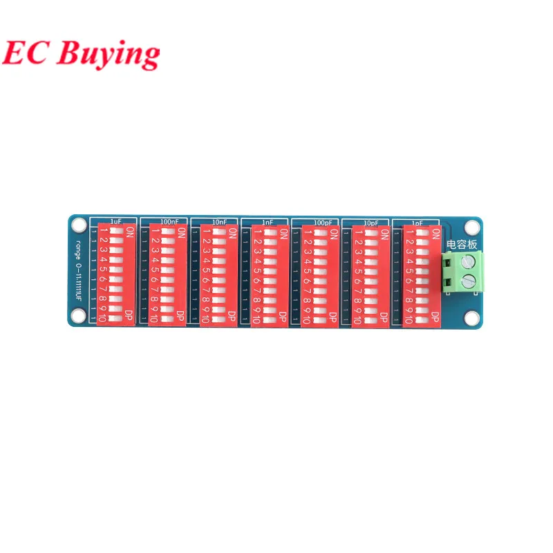 Módulo de placa de capacitancia de condensador programable 1pF-11.111uF, ocho segmentos, 10% de precisión, voltaje de resistencia de 50V - imagen 4