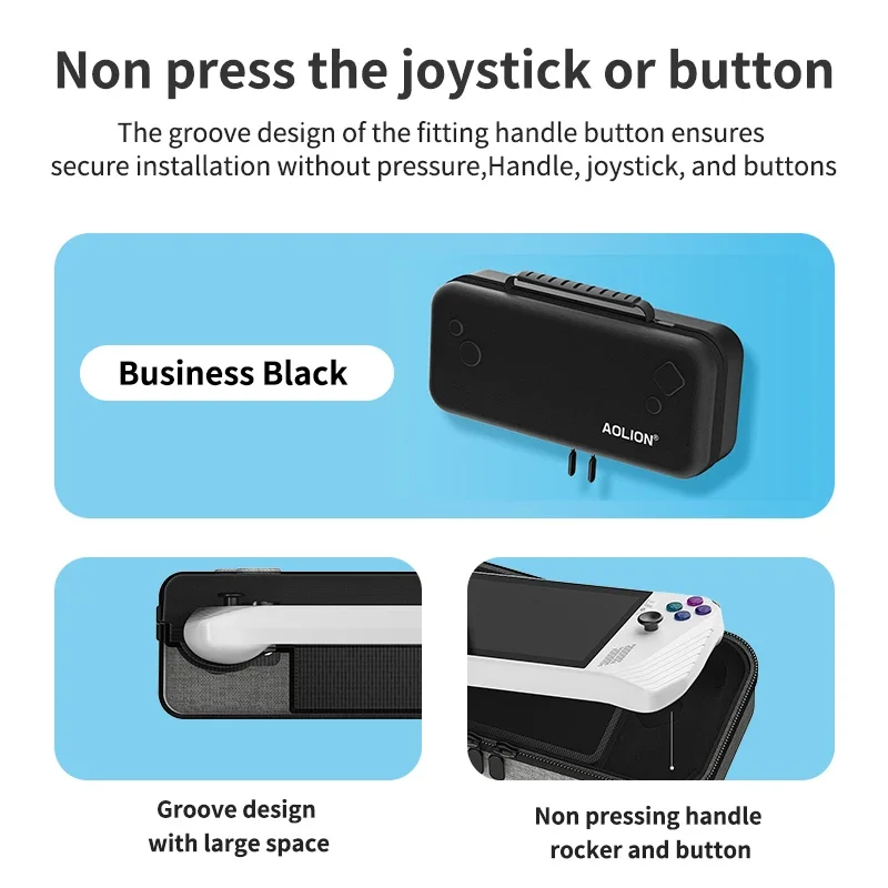 Estuche de transporte duro Aolion EVA para consola de juegos portátil Asus ROG Ally con accesorios de estuche de almacenamiento de partición interior - imagen 4