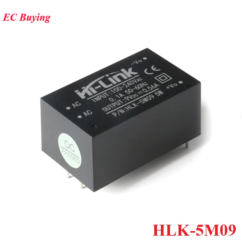 1 unidad-2 uds 5W 220V a 5V/3,3 V/9V/12V/15V/24V AC DC Mini placa de módulo de fuente de alimentación Hi-Link HLK-5M03 5M05 5M09 5M12 5M15 5M24 5M05B - imagen 3