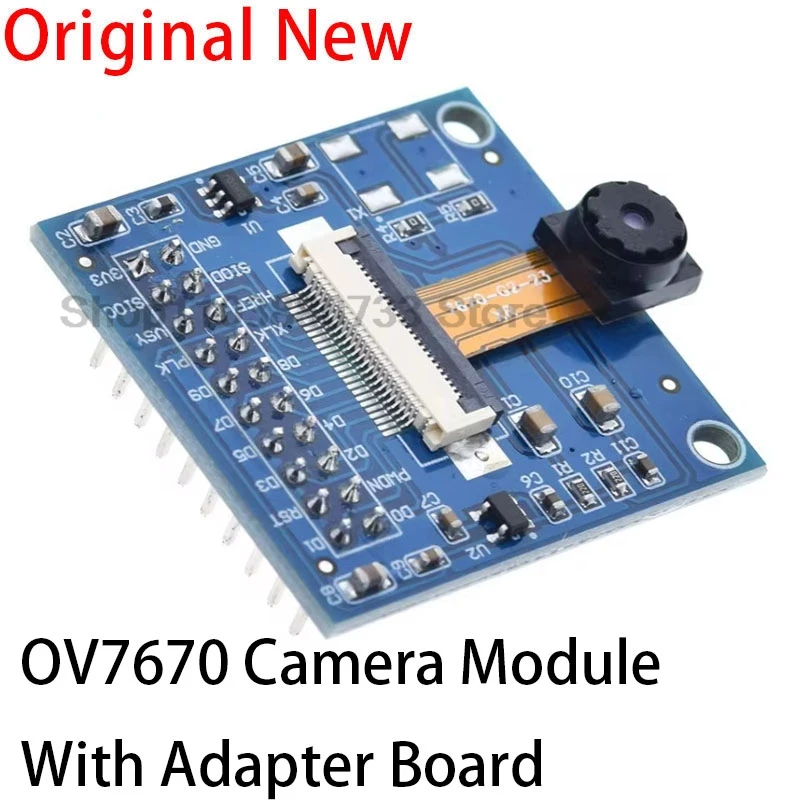 El módulo OV7670 con placa adaptadora contiene la placa de circuitos integrados de la cámara