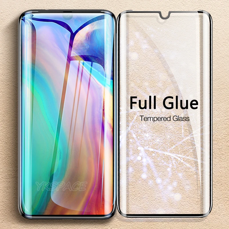 Protector de pantalla de vidrio templado transparente 9H con pegamento completo curvo 3D para Huawei Pura 70 Ultra Nova 10 P40 P60 Art Mate 50 RS Pro Plus - imagen 2