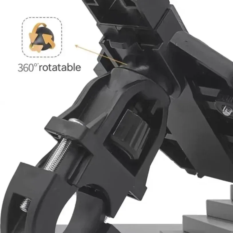 VIKEFON Universal nuevo soporte para teléfono móvil mejorado de ocho garras para motocicleta Scooter ATV bicicleta E-bike soporte para teléfono móvil - imagen 3