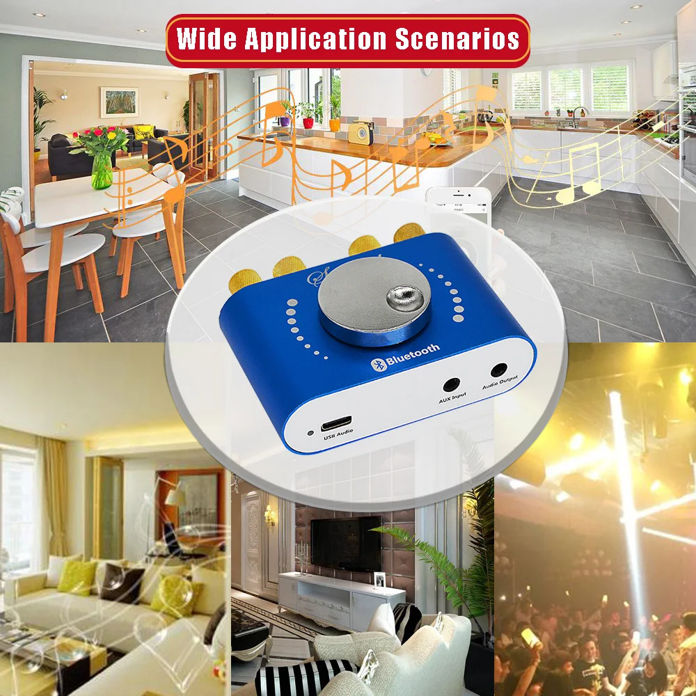 Amplificador Bluetooth 5.0 Clase D HiFi 200W – 12V/24V - imagen 3