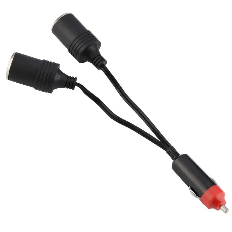 Divisor de encendedor de cigarrillos de doble puerto para coche Triple, enchufe hembra, conector adaptador de corriente, salida de 10A, madera eléctrica - imagen 4