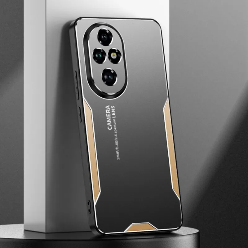 Para Honor 200 Pro funda Metal aluminio lente protectora escarcha prevenir huellas dactilares Metal + cubierta de TPU para Honor 200 Pro - imagen 4