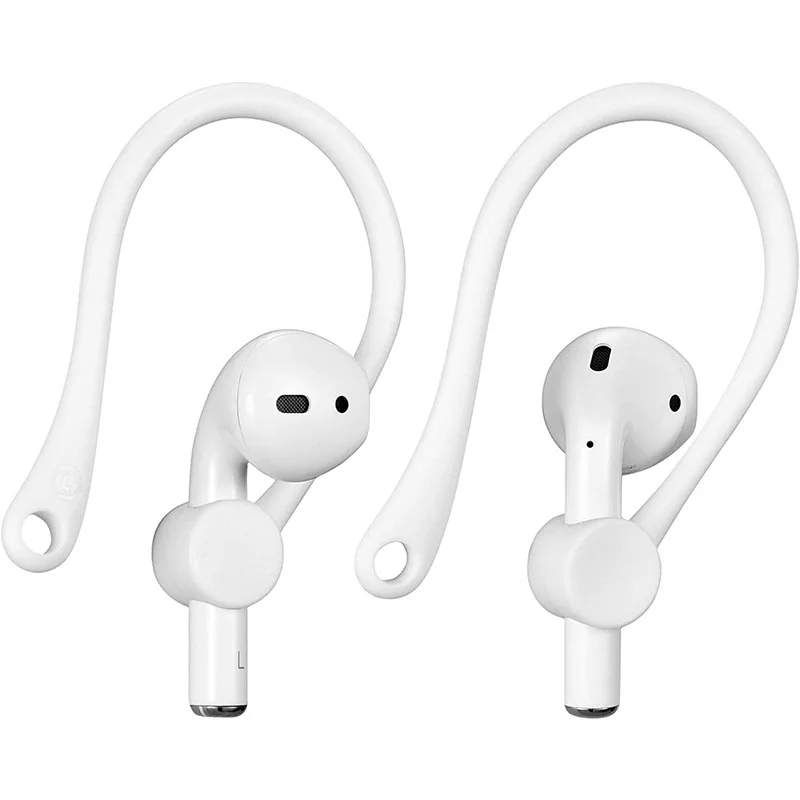 Auriculares inalámbricos con Bluetooth, audífonos con cuerda antipérdida de silicona, anticaída, gancho para la oreja, deportivos, para Airpods 1/2 - imagen 2