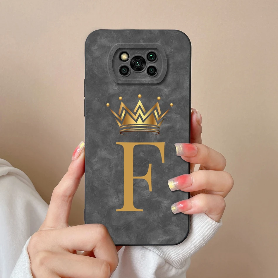 Funda para Poco X3 Pro/X3 NFC/X3 GT Funda letras de moda contraportada de alta calidad para Poco X 3 GT X3Pro X3NFC carcasa de teléfono suave - imagen 3