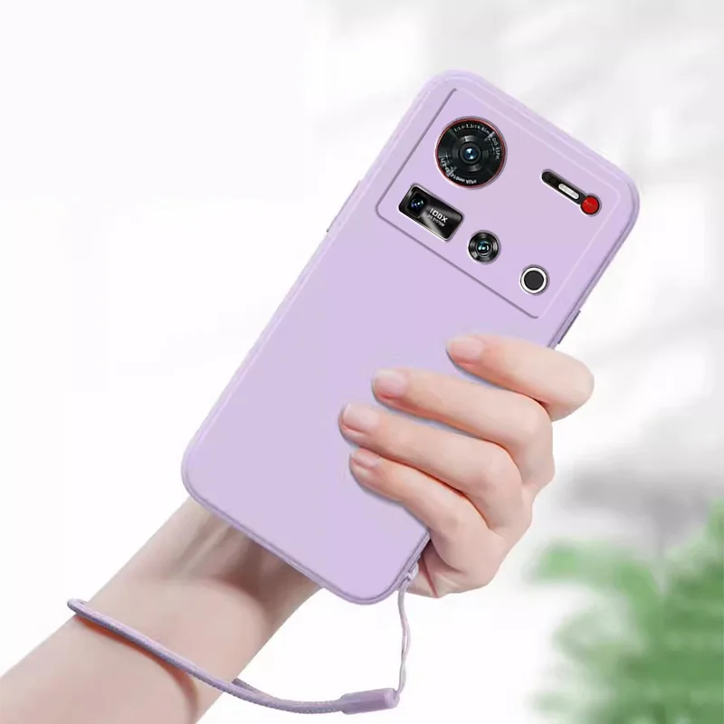 Funda de teléfono para ZTE Nubia Z60 Z70 Ultra Z60ultra Z60SPRO, funda protectora de silicona suave con película protectora de pantalla - imagen 2