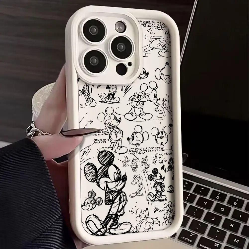 Funda de teléfono Disneies de dibujos animados de Mickey para Huawei P40 P50 Mate 30 40 Nova 7 9 10 Honor 200 X7 X9 90 50 Pro 4G 5G, funda trasera suave de TPU - imagen 2