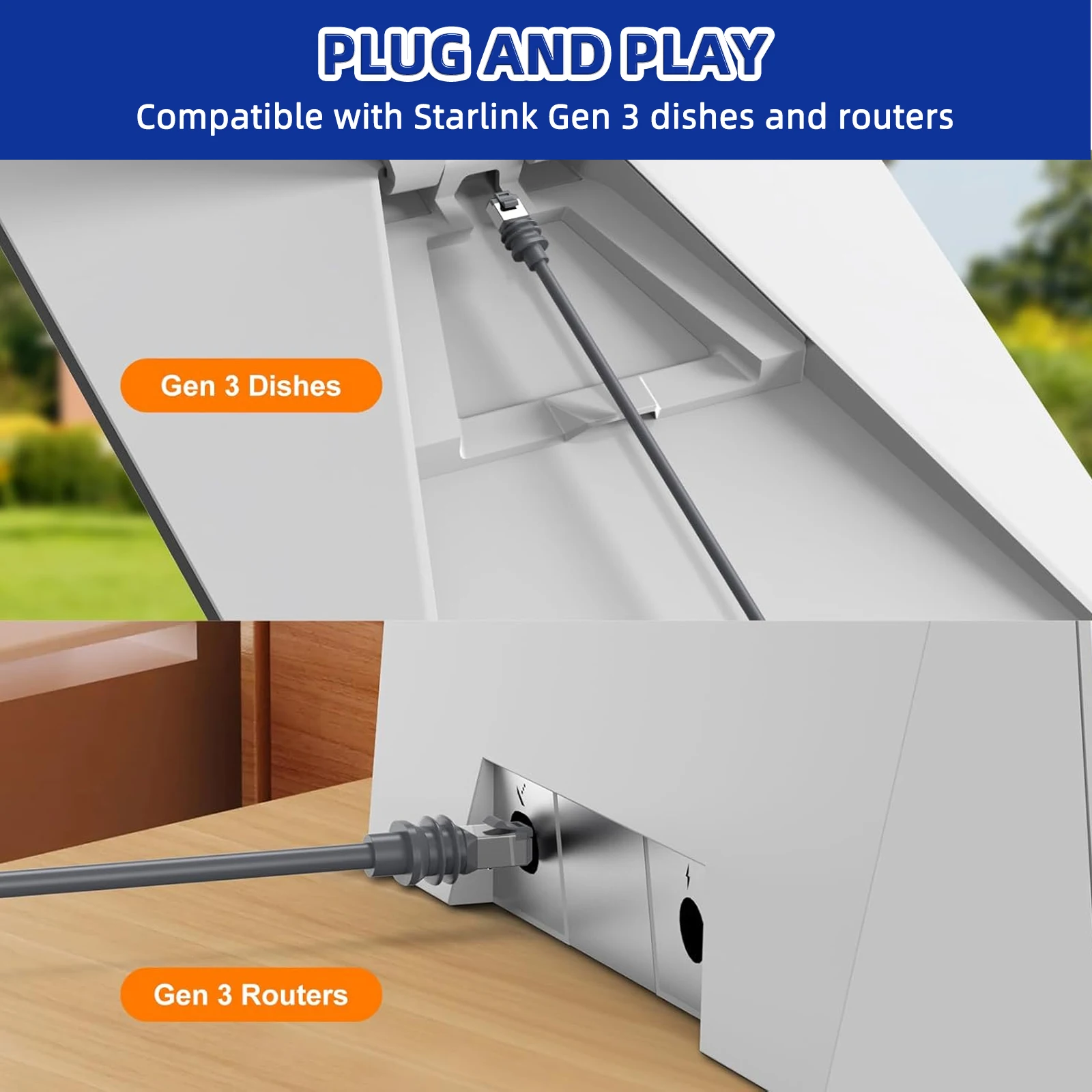 Cable Starlink Mini Gen 3 Cable de alimentación Starlink Mini USB C a CC Compatible con 100W+ Power Bank y cargador PD (2M/5M) - imagen 4