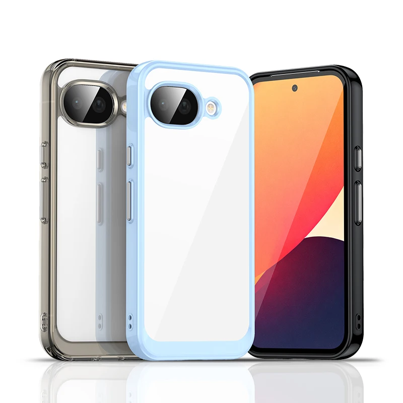 Para Google Pixel 10 A funda de lujo de silicona transparente PC TPU funda protectora Pixel 10 A funda a prueba de golpes funda Google Pixel 10A - imagen 5