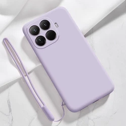 Xiaomi 15T Pro – Funda de Silicona Líquida Negra Antigolpes