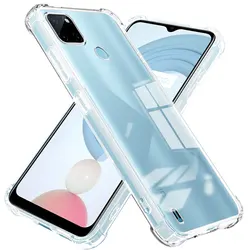 Funda de teléfono para Realme C25Y C21Y, funda transparente de silicona suave a prueba de golpes, parachoques de Airbag para Realme C11 2021 C20, funda trasera
