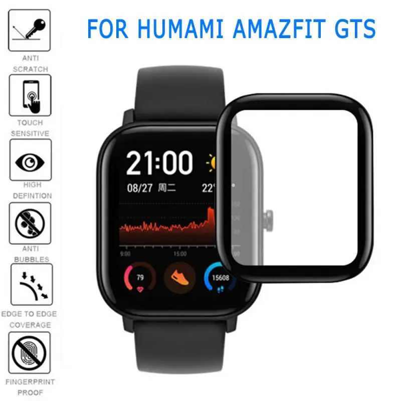 Película protectora de pantalla para reloj inteligente, cristal templado 3D para Amazfit GTS, xiaomi huami, Amazfit GTS, 1 unidad, 2 unidades, 5 unidades - imagen 4
