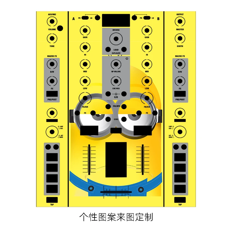 Película del panel mezclador TRAKTOR Z2. Pegatina colorida TK, no un panel de hierro