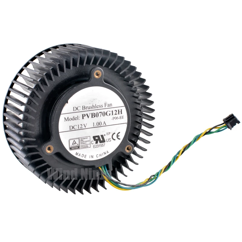 Ventilador de refrigeración de tarjeta de vídeo gráfica PVB070G12H de 65 mm compatible con GTX980Ti GTX1080ti 1080 1070 1070ti 1060 - Actualización de hardware de PC