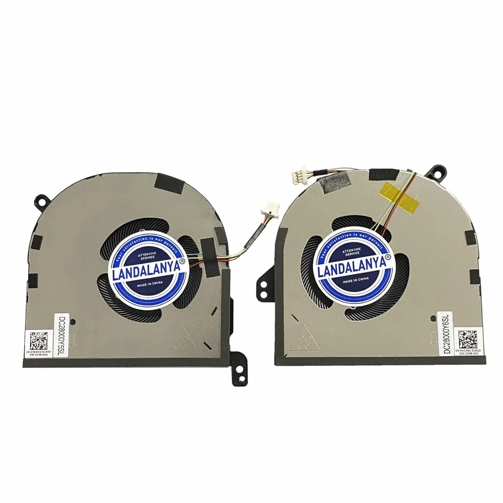 Ventilador de refrigeración para CPU + GPU de ordenador portátil para Dell XPS 9520 Precision 5570 Series 0594WG 0MC4KC DC28000Y6SL DC28000Y5SL DC5V
