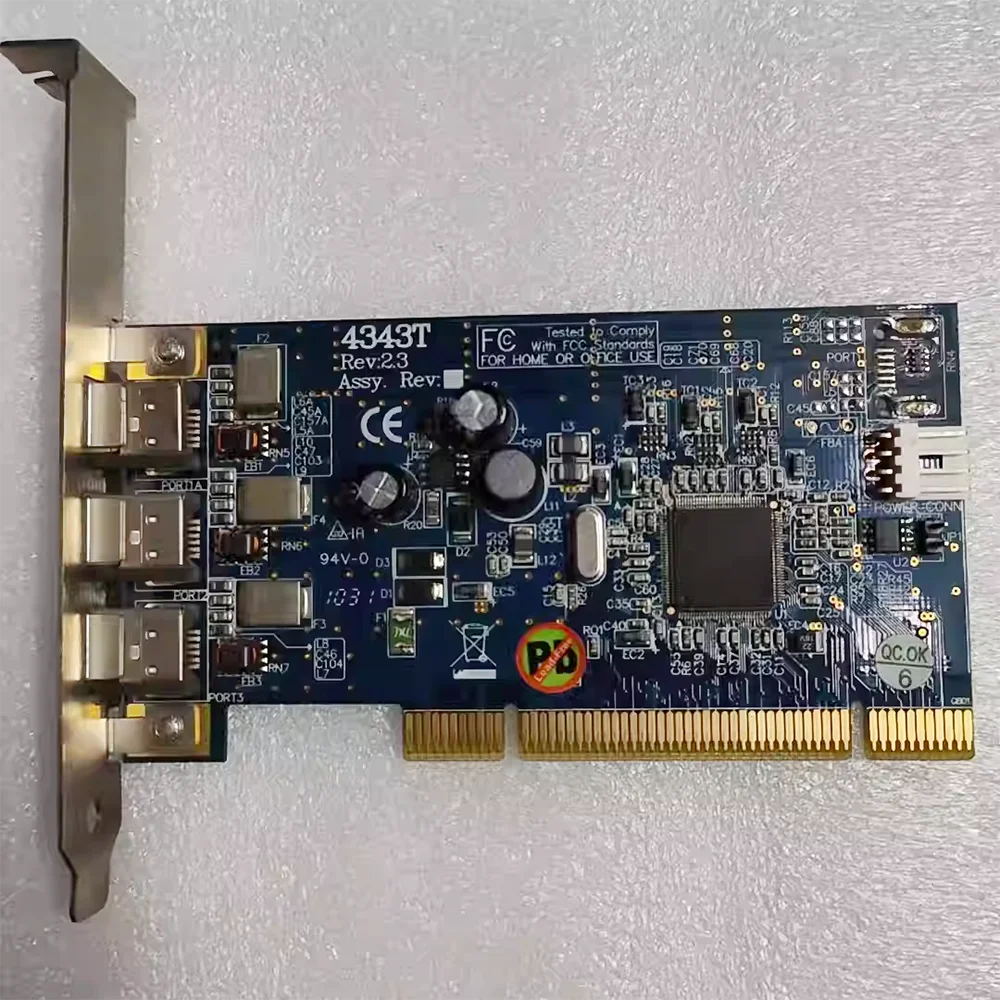 Tarjeta DAQ de adquisición de datos de comunicación America 3 puertos 1394 PCI-8252 - imagen 2