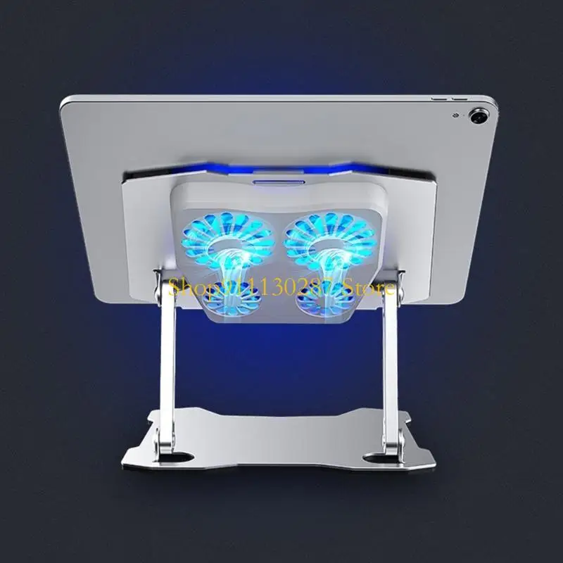 Soporte del soporte del cuaderno portátil J1HC X16 Portable Soporte del cuaderno con altura ajustable y ventiladores Design - imagen 4
