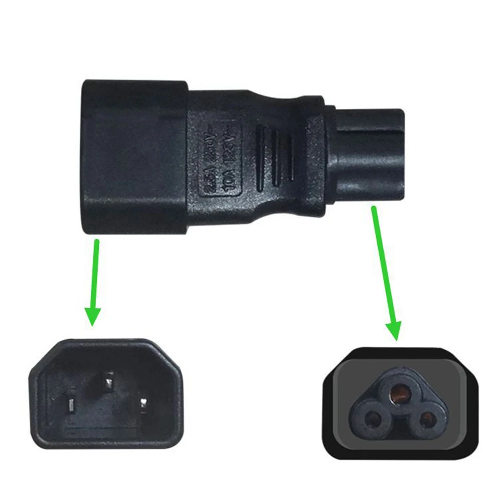 Adaptador de corriente Universal IEC 320 C14 a C5 convertidor adaptador C5 a C14 enchufe de alimentación de CA hembra enchufe IEC320 C14 de 3 pines Venta caliente