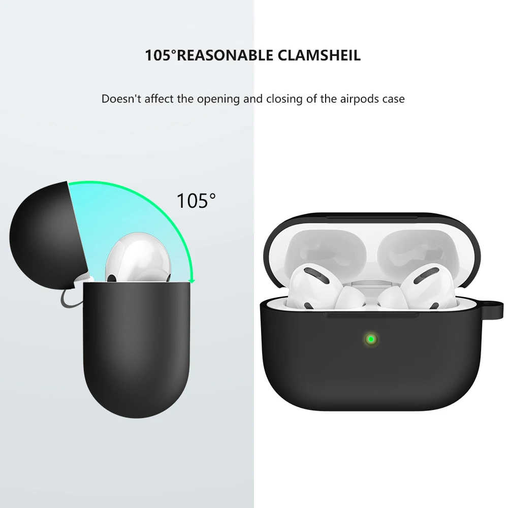 Fundas de silicona para Apple Airpods Pro, accesorios para auriculares, auriculares inalámbricos con Bluetooth para Air Pods Pro, funda para airpods - imagen 3