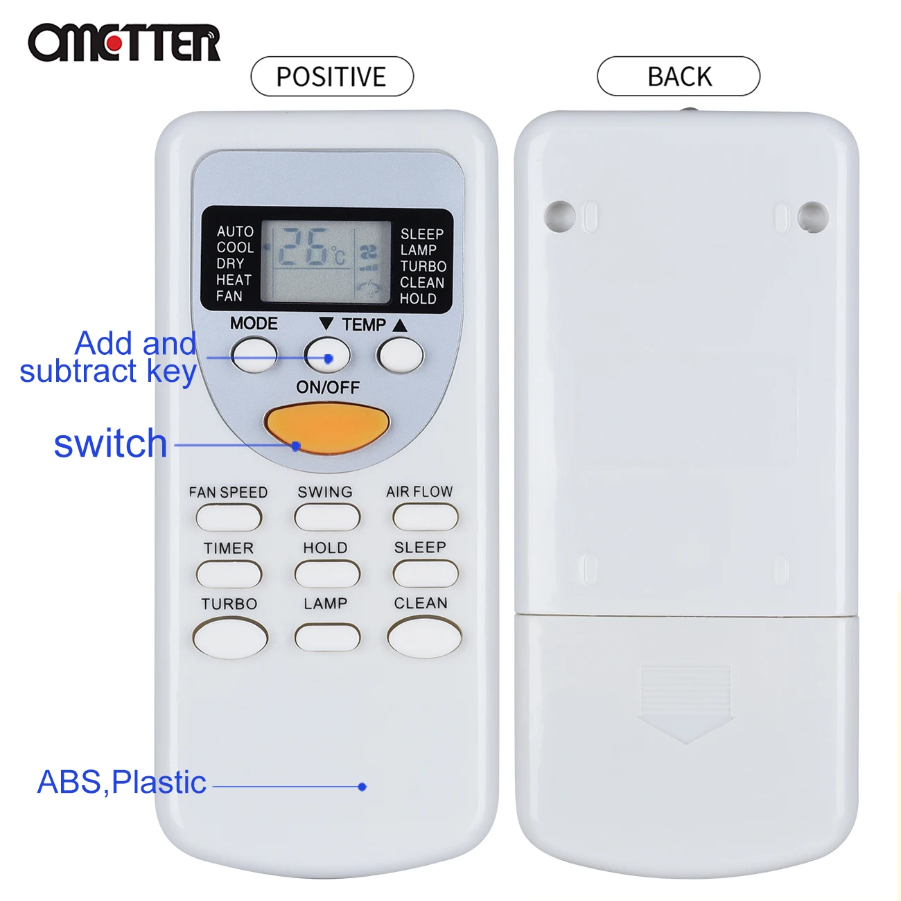Mando a distancia ZH/JT-03 para aire acondicionado, repuesto para Chigo ZH/JT-03, Control remoto de tipo dividido - imagen 5