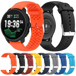 Correa de silicona transpirable de 20 a 22mm para pulsera Suunto Race 2 para SUUNTO 9 PEAK PRO/5 PEAK/RACE RUN/OCEAN/VERTICAL/3 bandas deportivas