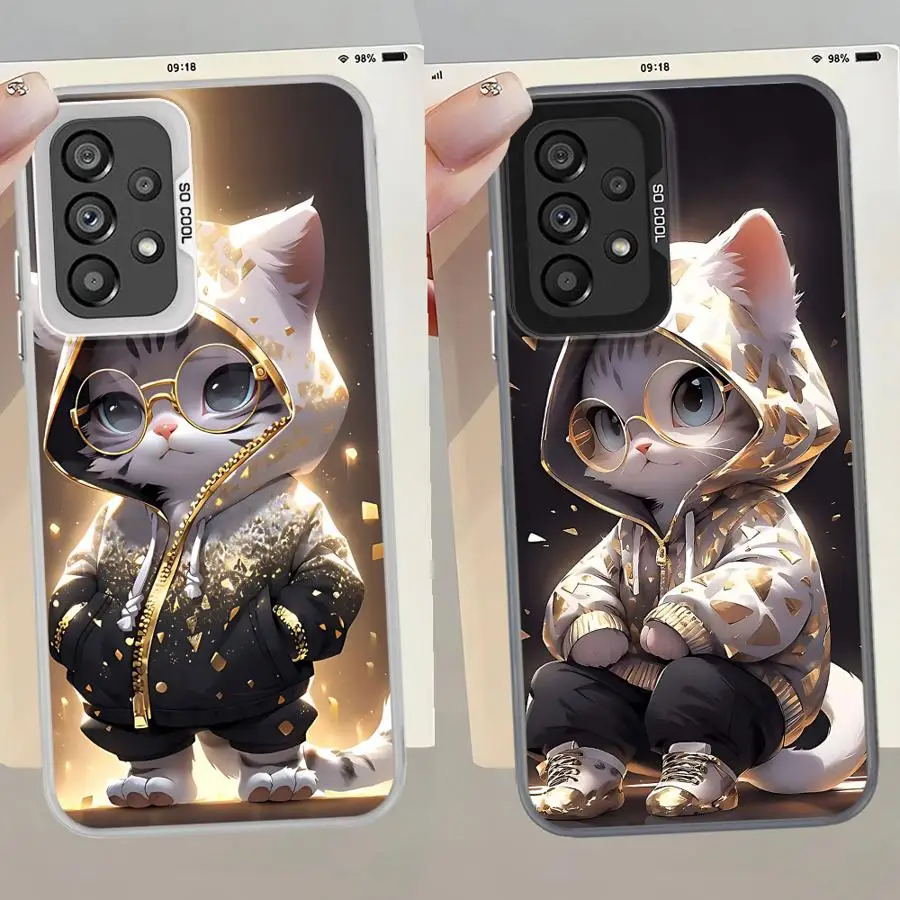 Cool Back Funda de teléfono para Samsung Galaxy S22 S20 Plus S23 S21 S24 FE S25 S23 Note 20 Ultra