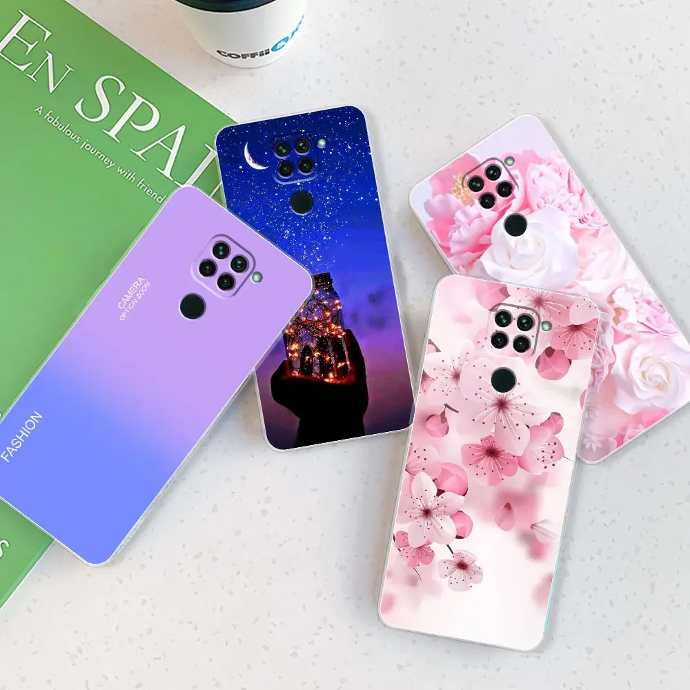 Para Xiaomi Redmi Note 9 funda para Redmi Note 9 lindas fundas transparentes de mármol para Redmi Note 9 bolsas de parachoques de teléfono transparentes de silicona - imagen 3