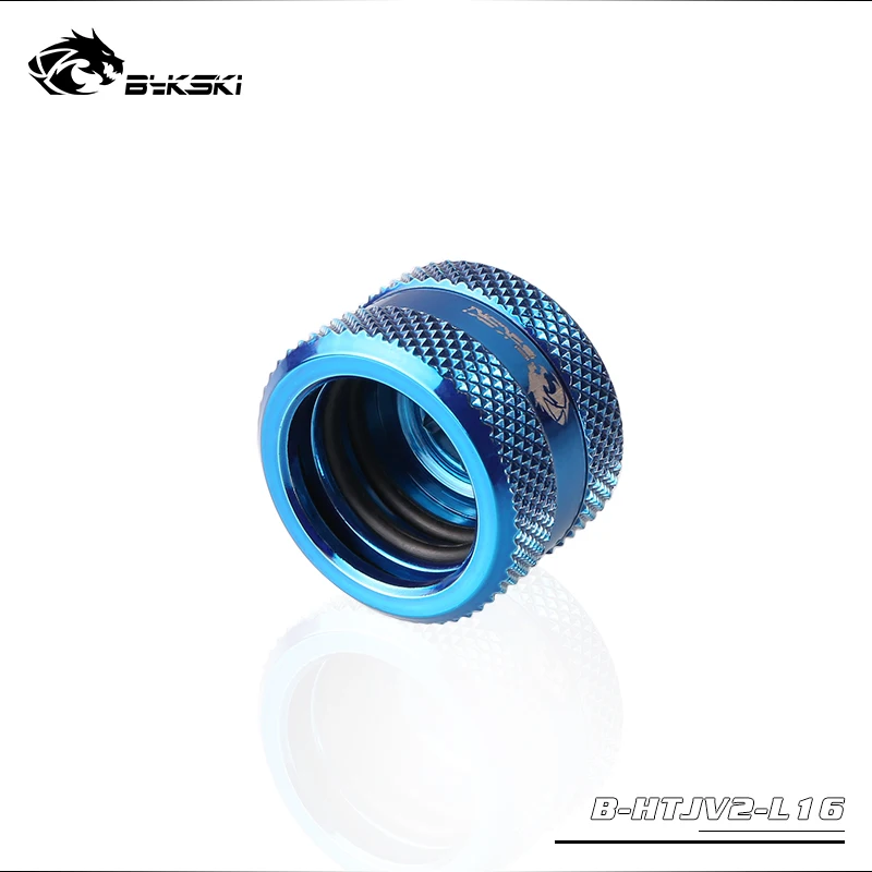 BYKSKI-accesorio de tubo duro, compresión de mano, ajuste de cobre, uso G1/4 'para tubo de rigidez PMMA/PETG, OD12mm/OD14mm/OD16mm, 8 unidades por lote - imagen 5