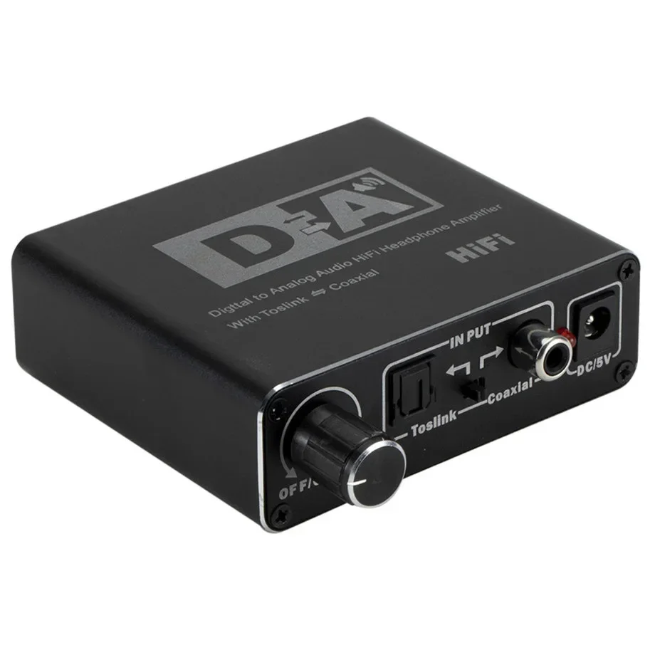 PzzPss Hifi DAC Amp convertidor de Audio Digital a analógico RCA 3,5mm amplificador de auriculares Toslink salida Coaxial óptica dac 24 bits - imagen 5