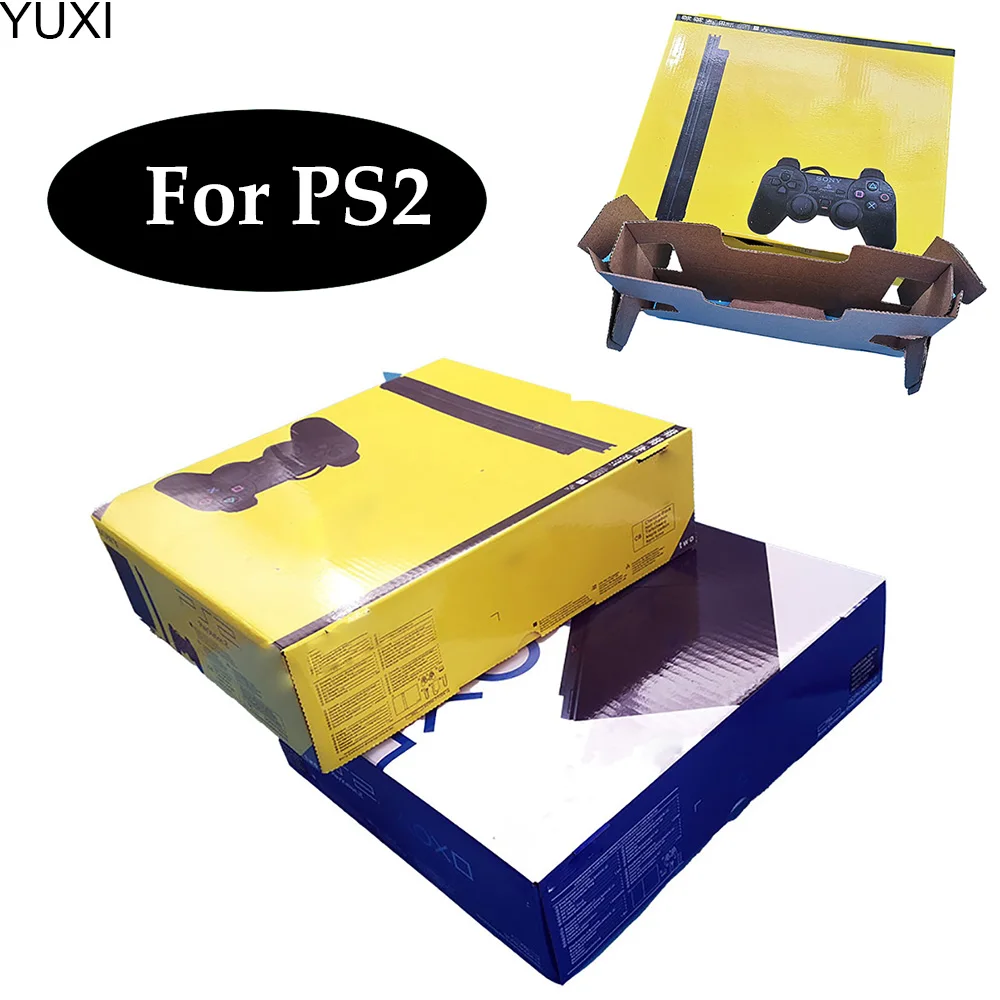 YUXI 1 Uds nuevas cajas de embalaje para PS2 7W 77004 consola de juegos caja protectora cartón de embalaje para PS2 9W 90004 - imagen 2