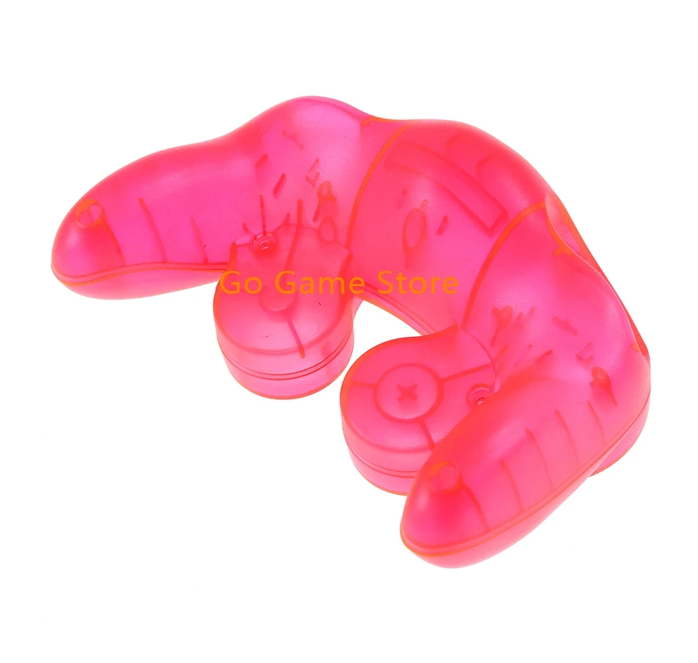 1 Juego de funda carcasa para controlador Nintendo NGC Gamecube, carcasa transparente, funda con mango, accesorios protectores - imagen 3