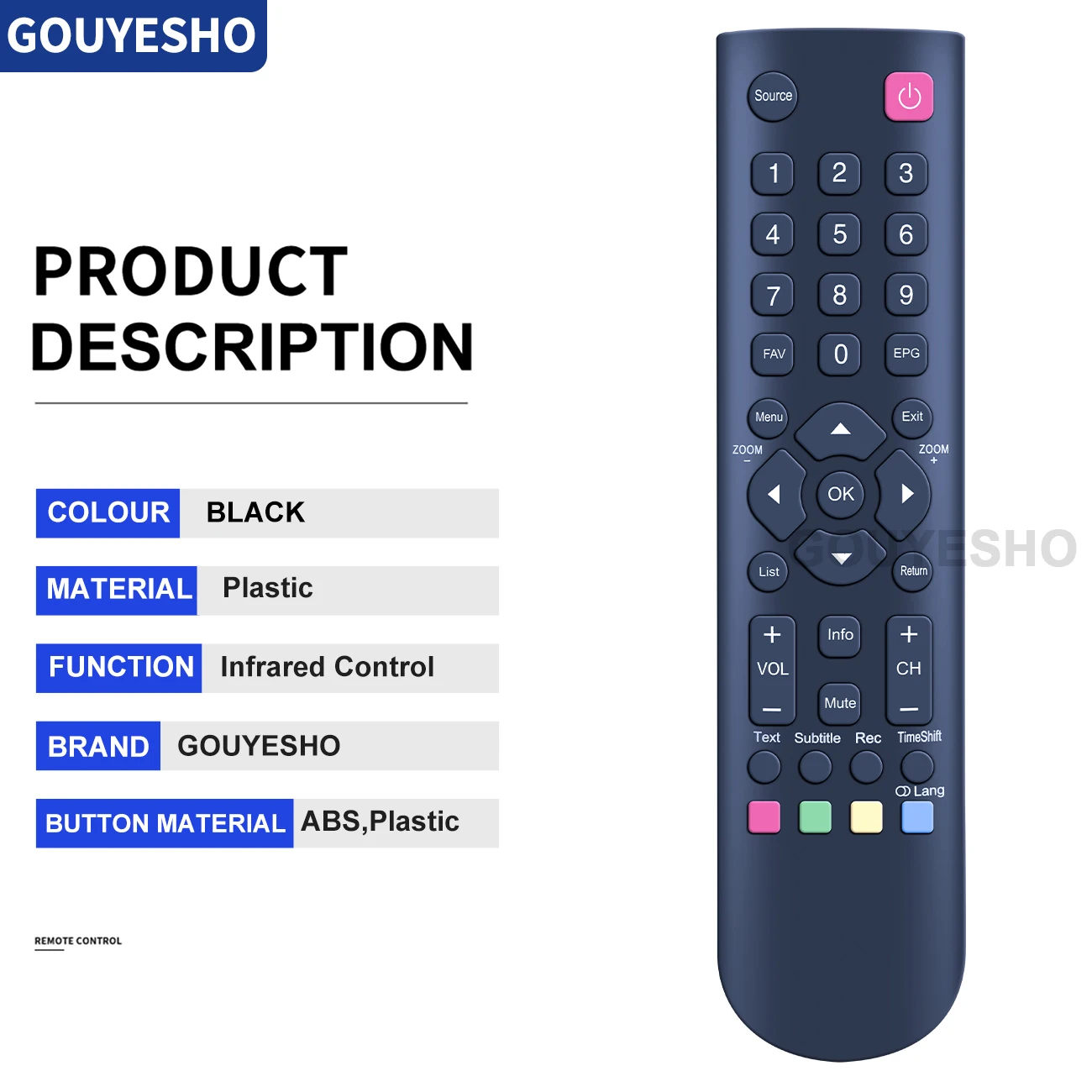 Mando a distancia RC2000E01 RC3000E02 42FU5553W 40FS3246C para THOMSON TCL F & U lcd led Smart TV, nuevo - imagen 5