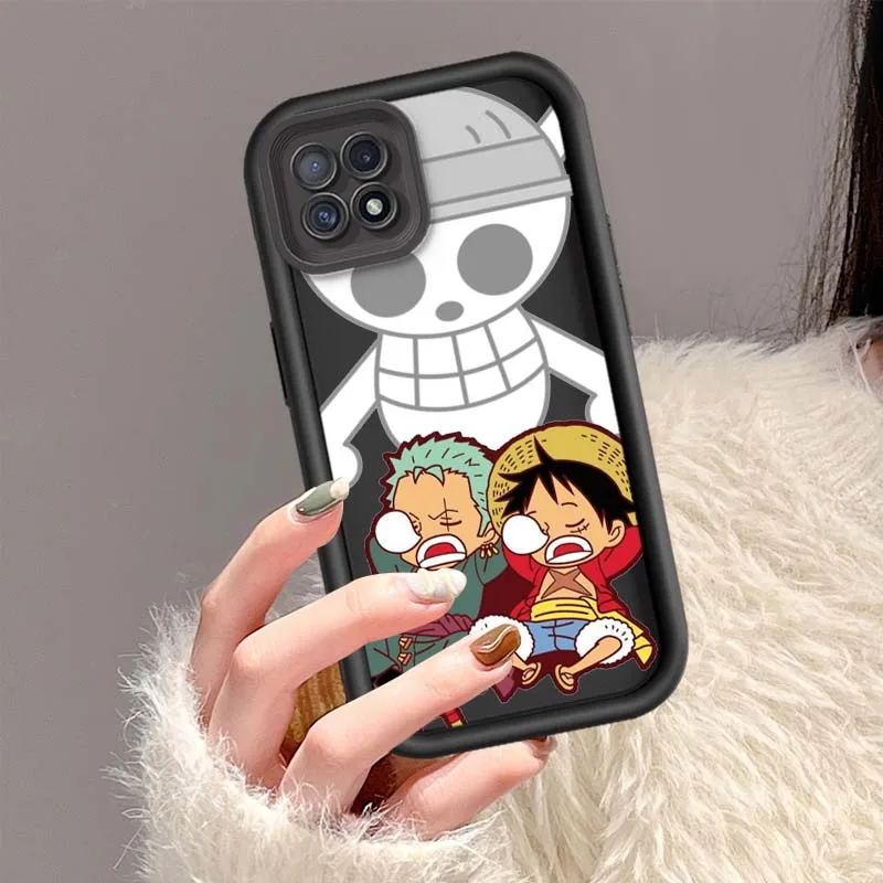 Monkey Luffy para OPPO A96 A58 A74 A78 A72 A53 A54S A94 A54 A16 A52 A57 A98 A76 funda de teléfono con escalera ocular - imagen 3