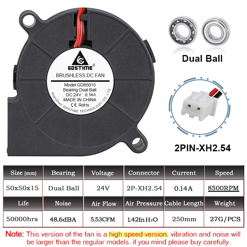 24V 2Ball 8500RPM